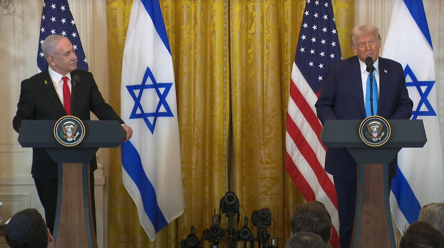 Israeli PM Netanyahu arrives at White House amid missing Color Guard
