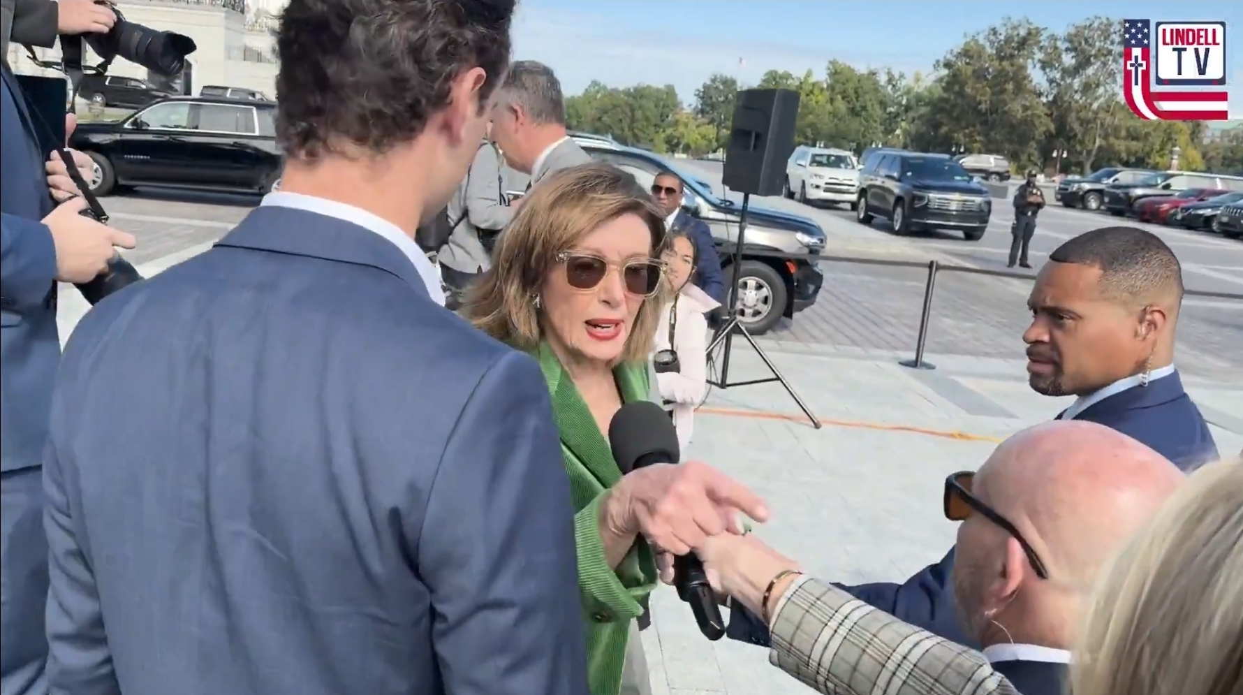 Nancy Pelosi snaps at LindellTV reporter’s question